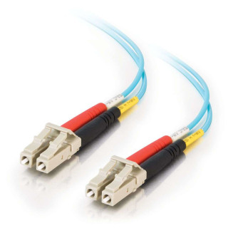 C2G 85554 câble InfiniBand et à fibres optiques 10 m LC OFNR Turquoise