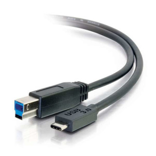 C2G USB 3.0, C - Standard B, 2m câble USB USB 3.2 Gen 1 (3.1 Gen 1) USB C USB B Noir