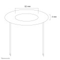Neomounts FPMA-CRW5 Rosace encastrable au plafond - diam. 52 mm