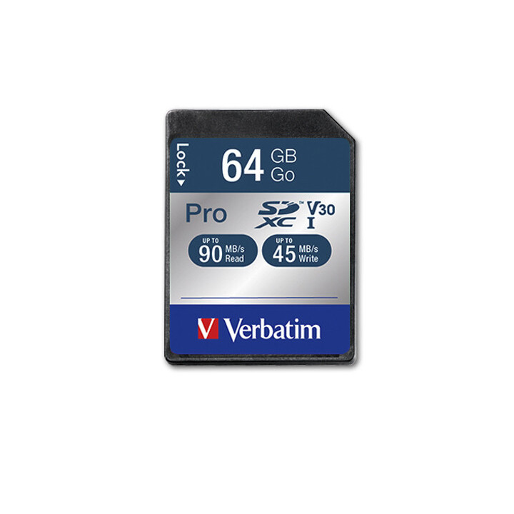 Verbatim Pro 64 Go SDXC UHS Classe 10