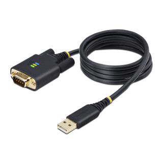 StarTech.com Câble USB-Série de 1m - Rétention COM, Vis/Écrous Interchangeables, Adaptateur USB vers DB9 RS232, Convertisse
