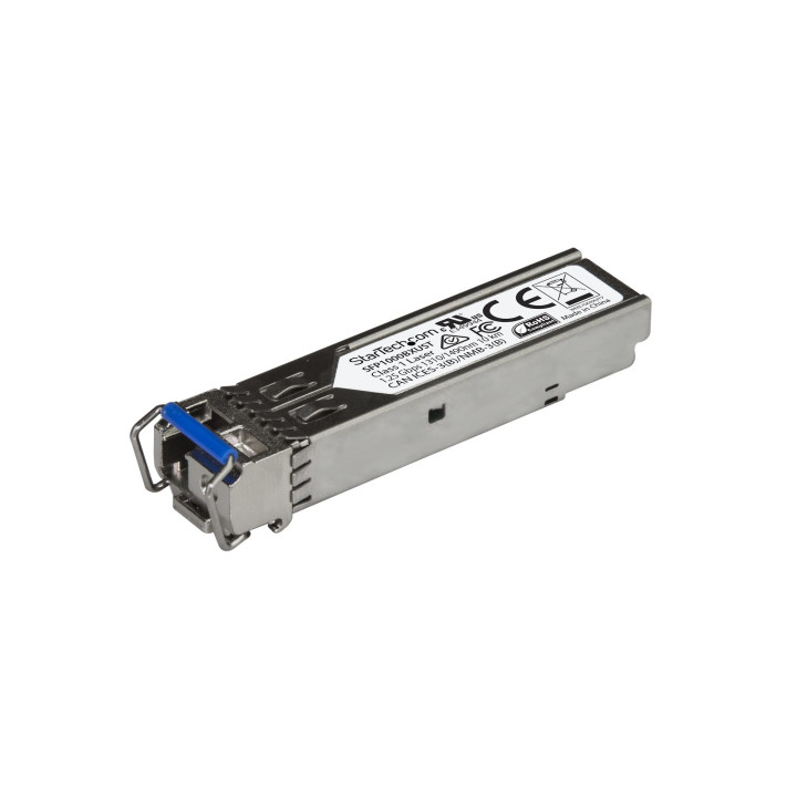 StarTech.com Module de transceiver SFP 1000BASE-BX fibre optique Gb (Charge montante) - Conforme aux normes MSA - Monomode LC -
