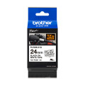 Brother TZe-FX251 - Cassette à ruban pour étiqueteuse originale – Noir sur blanc, 24 mm de large