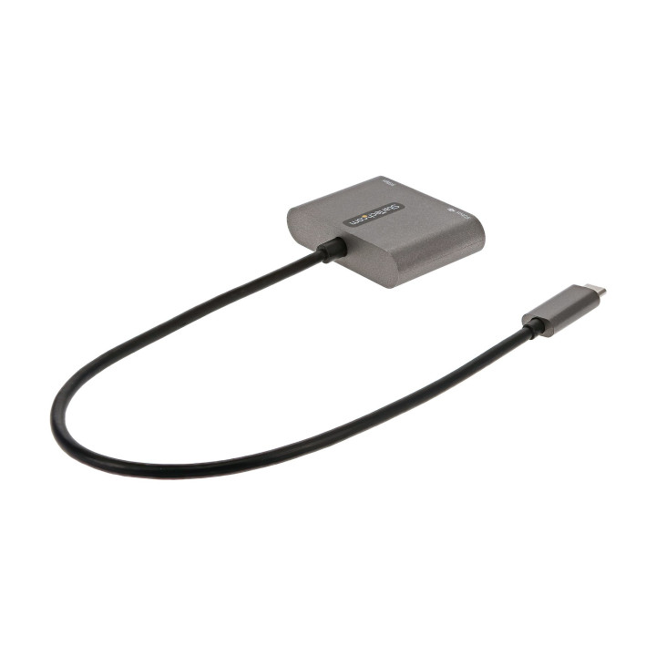 StarTech.com Adaptateur multiport USB C, USB-C vers vidéo HDMI 4K, 100W PD Pass-Through, Hub USB 3.0 5Gbps (1xType-C/1xA), Min