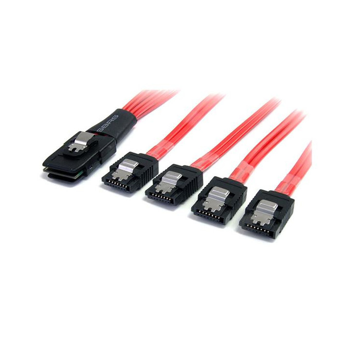 StarTech.com Câble SAS Serial Attached SCSI 1 m - SFF-8087 vers 4 SATA à verrouillage