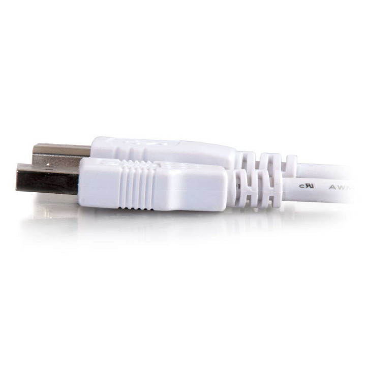 C2G Câble USB 2.0 A/B de 2 M - Blanc