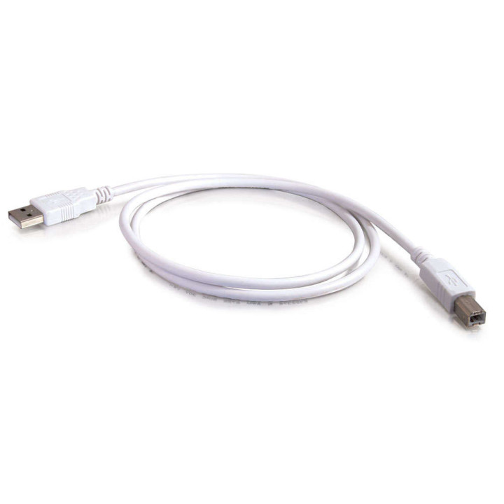 C2G Câble USB 2.0 A/B de 2 M - Blanc