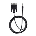 StarTech.com Câble Série DB9 vers 3.5mm de 1m - Câble RS232 DB9 Mâle à 3.5mm - Adaptateur Série DB9 à 3.5mm pour le Cali