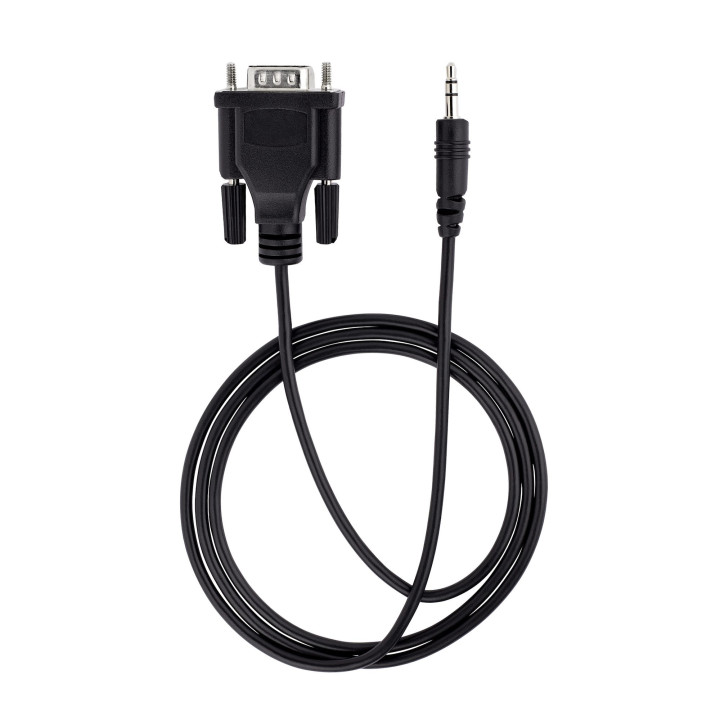 StarTech.com Câble Série DB9 vers 3.5mm de 1m - Câble RS232 DB9 Mâle à 3.5mm - Adaptateur Série DB9 à 3.5mm pour le Cali