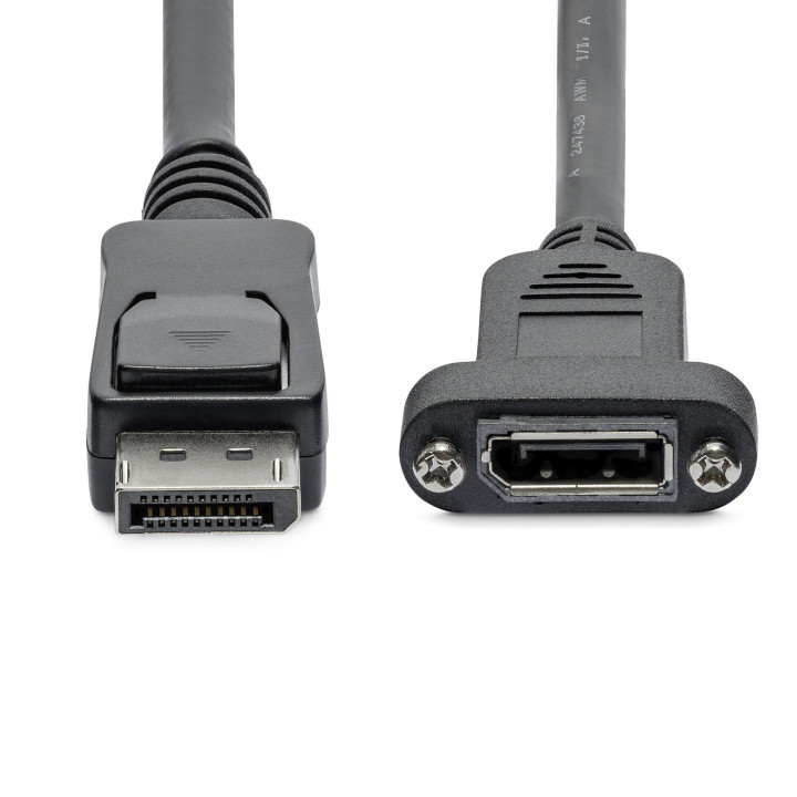StarTech.com Câble DisplayPort à Montage sur Panneau de 91cm - 4K x 2K - Câble d'Extension DP 1.2 M/F - Câble d'Extension V