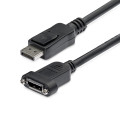 StarTech.com Câble DisplayPort à Montage sur Panneau de 91cm - 4K x 2K - Câble d'Extension DP 1.2 M/F - Câble d'Extension V