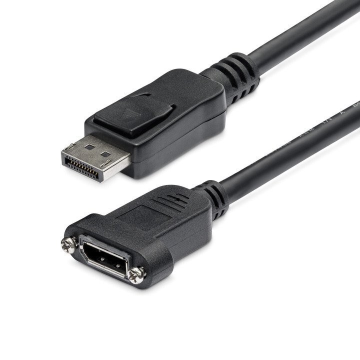 StarTech.com Câble DisplayPort à Montage sur Panneau de 91cm - 4K x 2K - Câble d'Extension DP 1.2 M/F - Câble d'Extension V