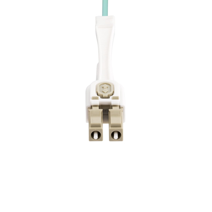 StarTech.com Câble Fibre Optique Multimode LC à LC (UPC) OM4 de 8m avec Languettes Push-Pull, 50/125µm, Réseaux 100G, Insen