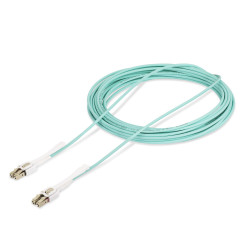 StarTech.com Câble Fibre Optique Multimode LC à LC (UPC) OM4 de 10m avec Languettes Push-Pull, 50/125µm, Réseaux 100G, Inse
