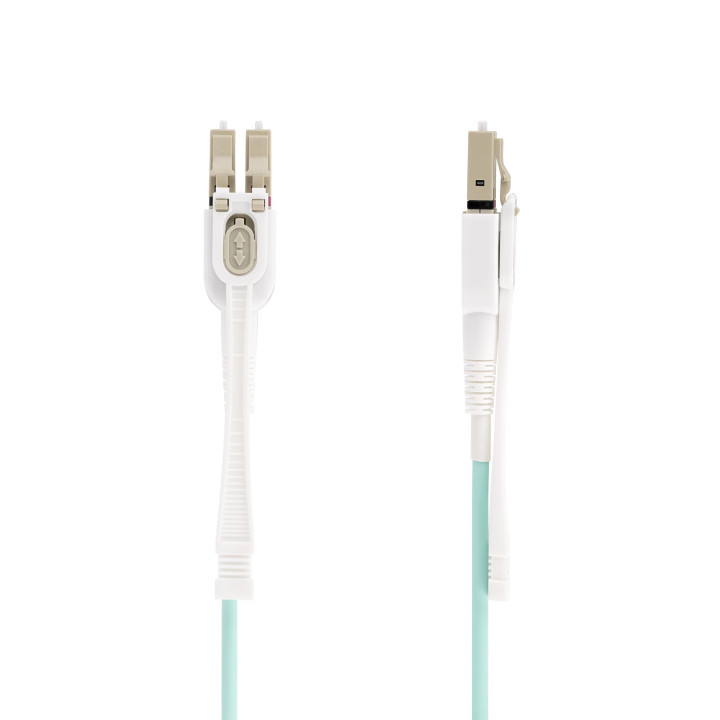 StarTech.com Câble Fibre Optique Multimode LC à LC (UPC) OM4 de 10m avec Languettes Push-Pull, 50/125µm, Réseaux 100G, Inse