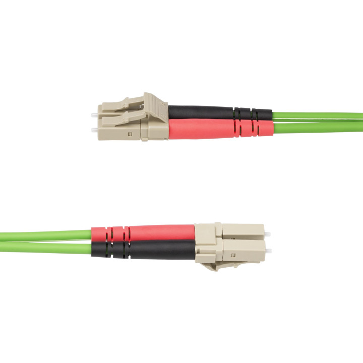 StarTech.com Câble Fibre Optique Multimode OM5 LC à LC UPC de 10m, Cordon/Jarretière/Connecteur Fibre Optique 50/125µm Dupl