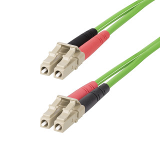 StarTech.com Câble Fibre Optique Multimode OM5 LC à LC UPC de 15m, Cordon/Jarretière/Connecteur Fibre Optique 50/125µm Dupl