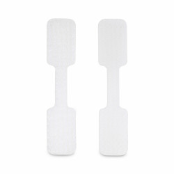 StarTech.com Étiquette pour Câble de 9 cm, Paquet de 100, Blanches, Étiquette de Repérage pour Câble avec Crochets, Étiqu