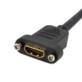 StarTech.com Adaptateur HDMI 1m - Câble HDMI 4K30Hz Haut Débit pour Montage sur Panneau - Bande Passante 10.2 Gbps - HDMI 4K 