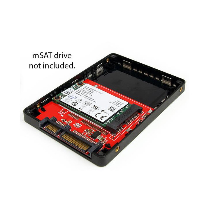 StarTech.com Boîtier d'adaptateur SSD SATA vers Mini SATA 2,5 po