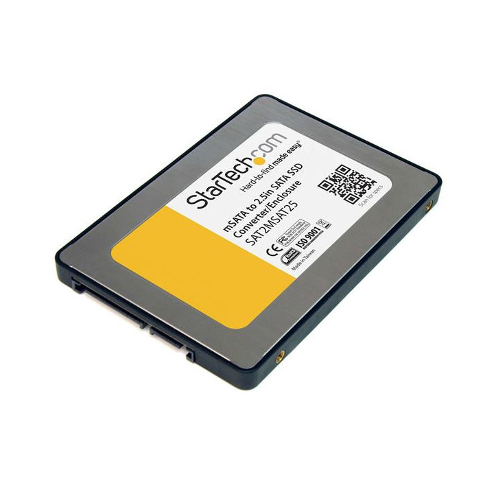 StarTech.com Boîtier d'adaptateur SSD SATA vers Mini SATA 2,5 po