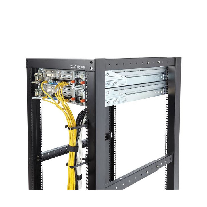 StarTech.com Anneau Métallique Gestion de Câbles Vertical pour Racks de Serveur 1U - 4,5 cm x 10 cm