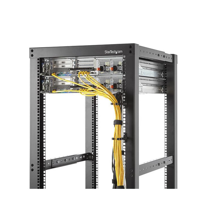 StarTech.com Anneau Métallique Gestion de Câbles Vertical pour Racks de Serveur 1U - 4,5 cm x 10 cm