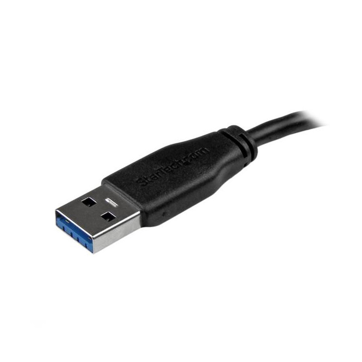 StarTech.com Câble Micro USB 3.0 slim de 3m - Cordon USB A vers Micro B - M/M - Noir