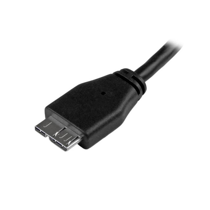 StarTech.com Câble Micro USB 3.0 slim de 3m - Cordon USB A vers Micro B - M/M - Noir