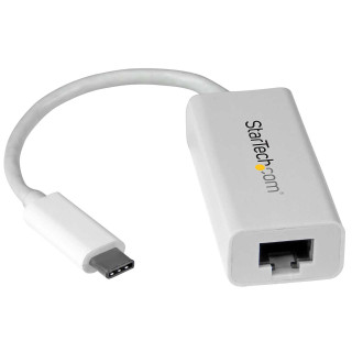 StarTech.com Adaptateur USB C vers Gigabit Ethernet - Blanc - Adaptateur Réseau LAN USB 3.0 vers RJ45 - USB Type C vers Ethern