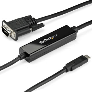 StarTech.com Adaptateur USB-C vers VGA 1m - Câble Vidéo Actif USB Type C vers VGA - 1920x1200/1080p - Compatible Thunderbolt 