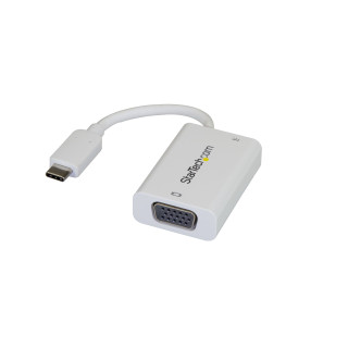 StarTech.com Adaptateur USB-C vers VGA - Convertisseur Vidéo 1080p USB Type-C vers Moniteur VGA avec Chargement - 60W PD Pass-