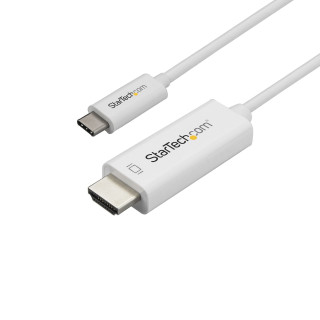 StarTech.com Adaptateur USB-C vers HDMI 3m - Câble Vidéo USB Type C vers HDMI 2.0 - 4K60Hz - Compatible Thunderbolt 3 - Conve