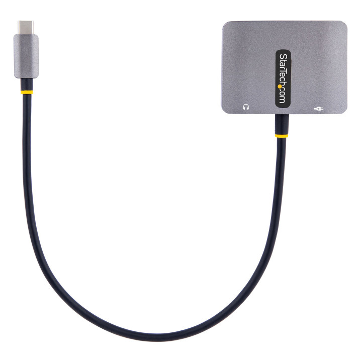 StarTech.com Adaptateur USB C vers HDMI VGA avec Sortie Audio 3,5 - Adaptateur Multiport USB C - Adaptateur USB Type-C, 4K 60Hz