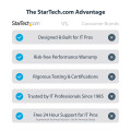 StarTech.com Adaptateur USB C vers HDMI VGA avec Sortie Audio 3,5 - Adaptateur Multiport USB C - Adaptateur USB Type-C, 4K 60Hz