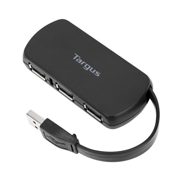Targus ACH114EU hub & concentrateur USB 2.0 480 Mbit/s Noir
