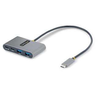 StarTech.com Hub USB-C à 4 Ports avec 100W Power Delivery Pass-Through - Hub USB 3.0 4 Ports - USB-C vers USB-A - Hub USB Type