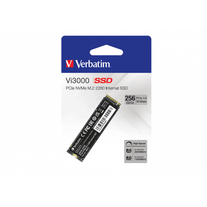Verbatim Vi3000 M.2 256 Go PCI Express 3.0 NVMe