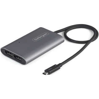 StarTech.com Adaptateur Thunderbolt 3 vers Dual DisplayPort DP 1.4 - Adaptateur Thunderbolt 3 vers Double 4K 60Hz DP ou Single 