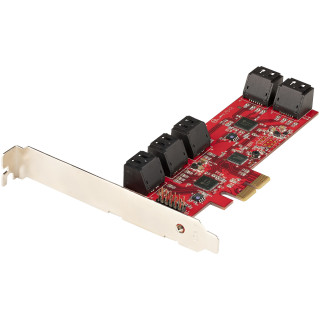 StarTech.com Carte PCI Express SATA 10 ports - Carte Contrôleur PCIe SATA - 6Gbps - ASM1166 Non-Raid - Convertisseur PCI Expre