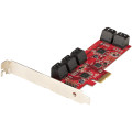 StarTech.com Carte PCI Express SATA 10 ports - Carte Contrôleur PCIe SATA - 6Gbps - ASM1166 Non-Raid - Convertisseur PCI Expre