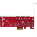 StarTech.com Carte PCI Express SATA 10 ports - Carte Contrôleur PCIe SATA - 6Gbps - ASM1166 Non-Raid - Convertisseur PCI Expre