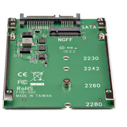 StarTech.com Adaptateur M.2 SATA SSD vers 2.5in SATA - Convertisseur M.2 NGFF vers SATA - 7mm - Support à Cadre Ouvert - Adapt