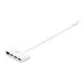 StarTech.com Hub USB-C à 3 ports avec Gigabit Ethernet - USB 3.0 (5Gbps) - USB-C vers 3x USB-A - Blanc