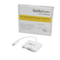 StarTech.com Adaptateur USB-C vers DVI - Convertisseur d'Écran Vidéo 1080p USB Type-C vers DVI-D Single Link avec Chargement 