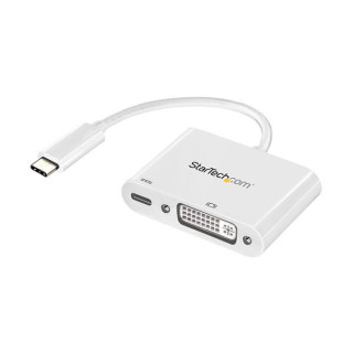 StarTech.com Adaptateur USB-C vers DVI - Convertisseur d'Écran Vidéo 1080p USB Type-C vers DVI-D Single Link avec Chargement 
