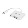 StarTech.com Adaptateur USB-C vers DVI - Convertisseur d'Écran Vidéo 1080p USB Type-C vers DVI-D Single Link avec Chargement 
