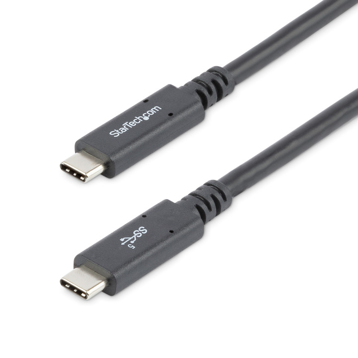 StarTech.com Câble USB-C de 1,8m, USB 5Gbps, 100W (5A) Power Delivery, Certifié Works with Chromebook, 4K 60Hz DP Alt Mode, C