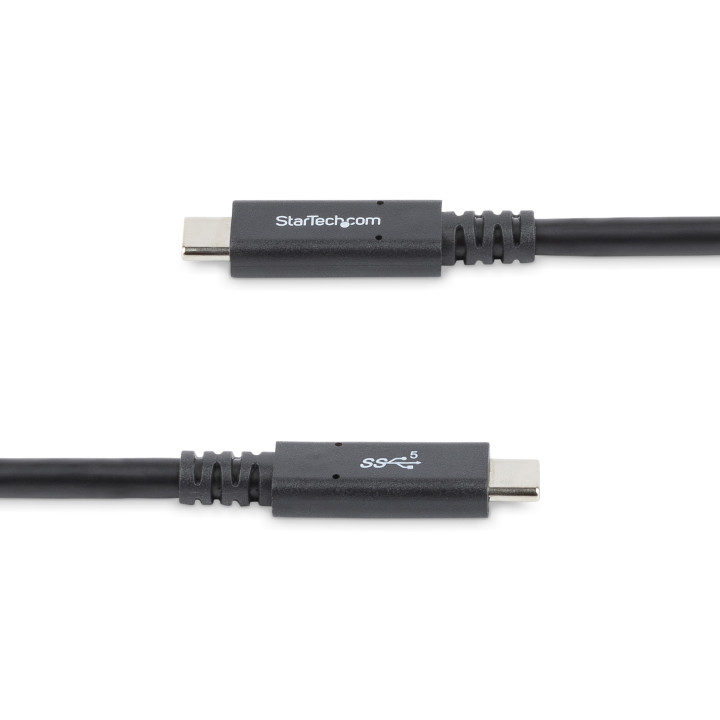 StarTech.com Câble USB-C de 1,8m, USB 5Gbps, 100W (5A) Power Delivery, Certifié Works with Chromebook, 4K 60Hz DP Alt Mode, C