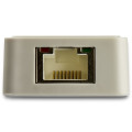 StarTech.com Adaptateur USB-C vers Gigabit Ethernet avec port USB-A - Adaptateur Réseau Blanc 1Gbps NIC USB 3.0/3.1 Type C - 1